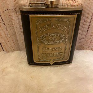Jack Daniels Leather Hip Flask